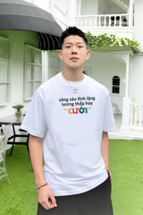 Áo Thun Cotton Unisex Sông Sâu Tĩnh Lặng Lương Thấp Hay 