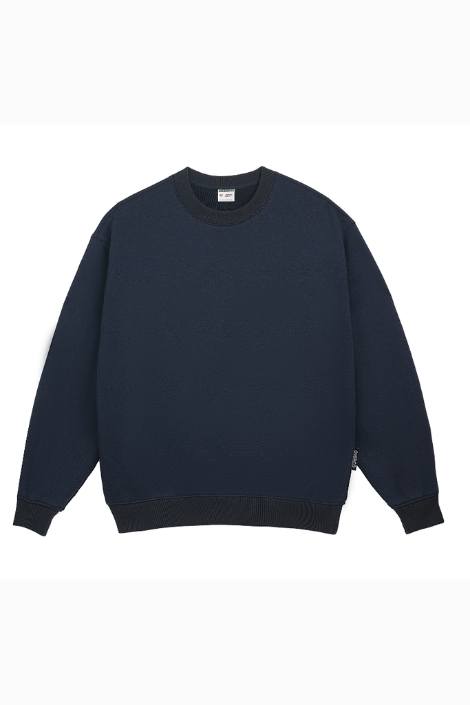 Áo Sweater Vải Da Cá Unisex Basic 7 Màu Overco - O4F1