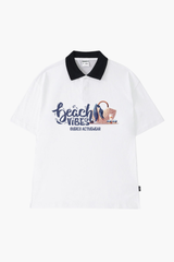Áo Polo Cotton Unisex Beach Vibes Overco - O2A14