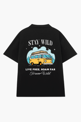 Áo Polo Cotton Nam Nữ Stay Wild Overco - O2A6