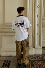 Áo Polo Cotton Unisex In Coffee Overco - O2A12