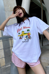Áo T-shirt Cotton Unisex Du Lịch 