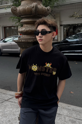 Áo Thun Cotton Unisex Monster Overco- O1A165