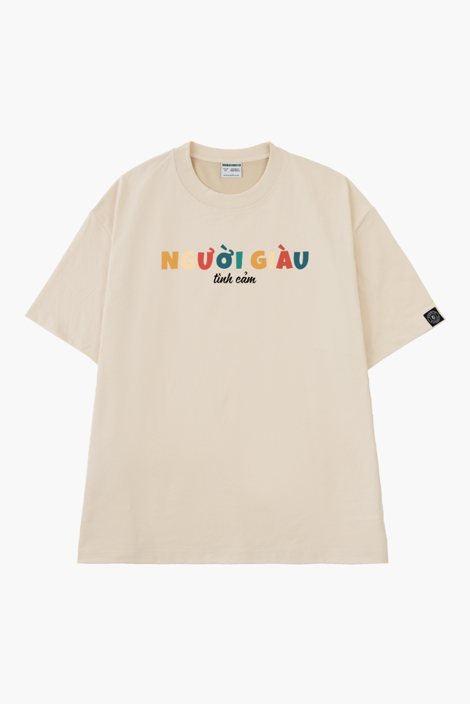 Áo Thun Unisex Người Giàu Tình Cảm Cotton - O1A72