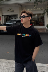 Áo Thun Unisex Người Giàu Tình Cảm Cotton - O1A72