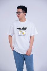 Áo Thun Unisex Gấu Hỏi Nhậu Hông, Cotton - O1A131