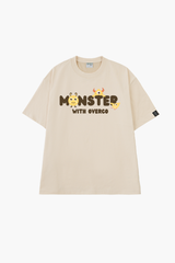 Áo Thun Cotton Unisex Monster Overco- O1A165