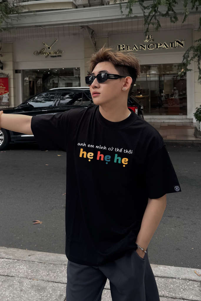 Áo Thun Unisex Hẹ Hẹ Hẹ - O1A195