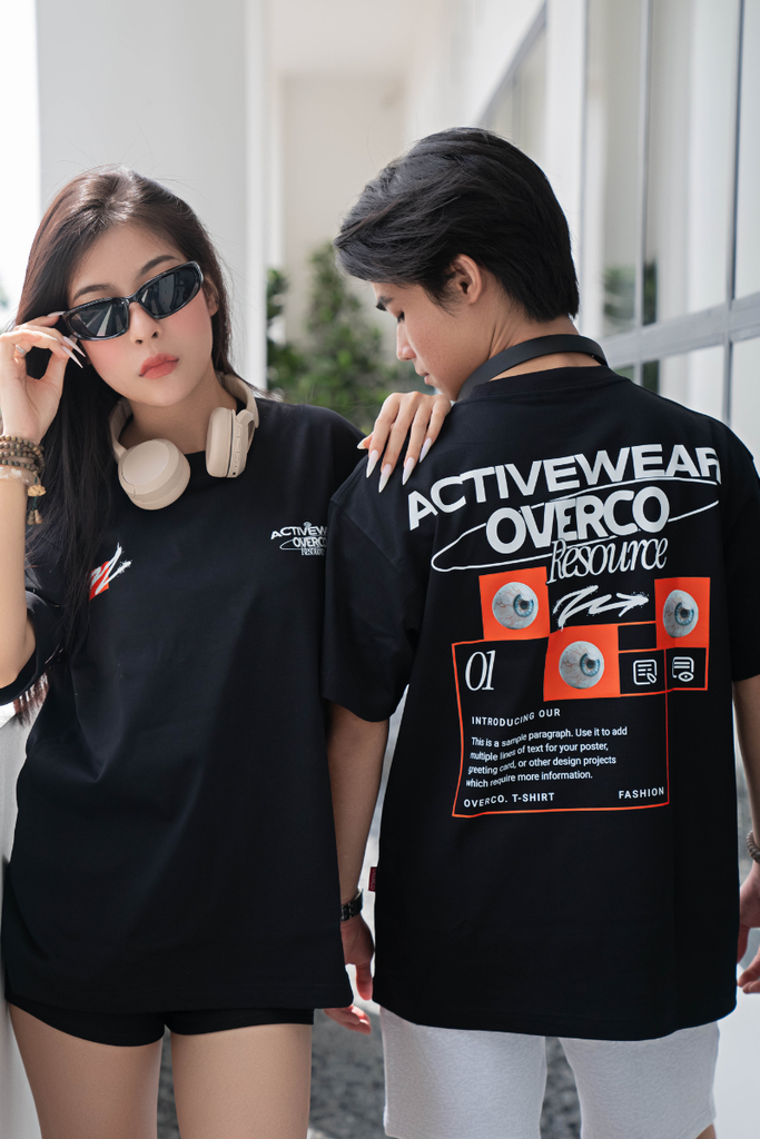 Áo Thun Unisex Activewear Cotton Overco- O1A39