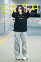 Áo Thun Unisex Đang Làm Chủ Nhật, Cotton - O1A110