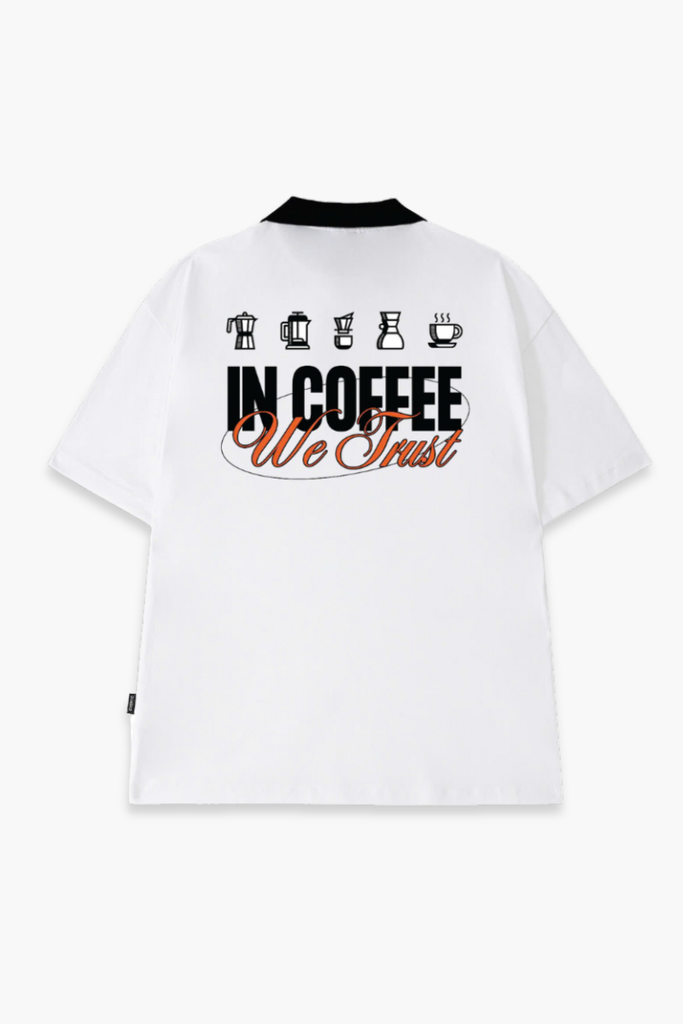 Áo Polo Cotton Unisex In Coffee Overco - O2A12