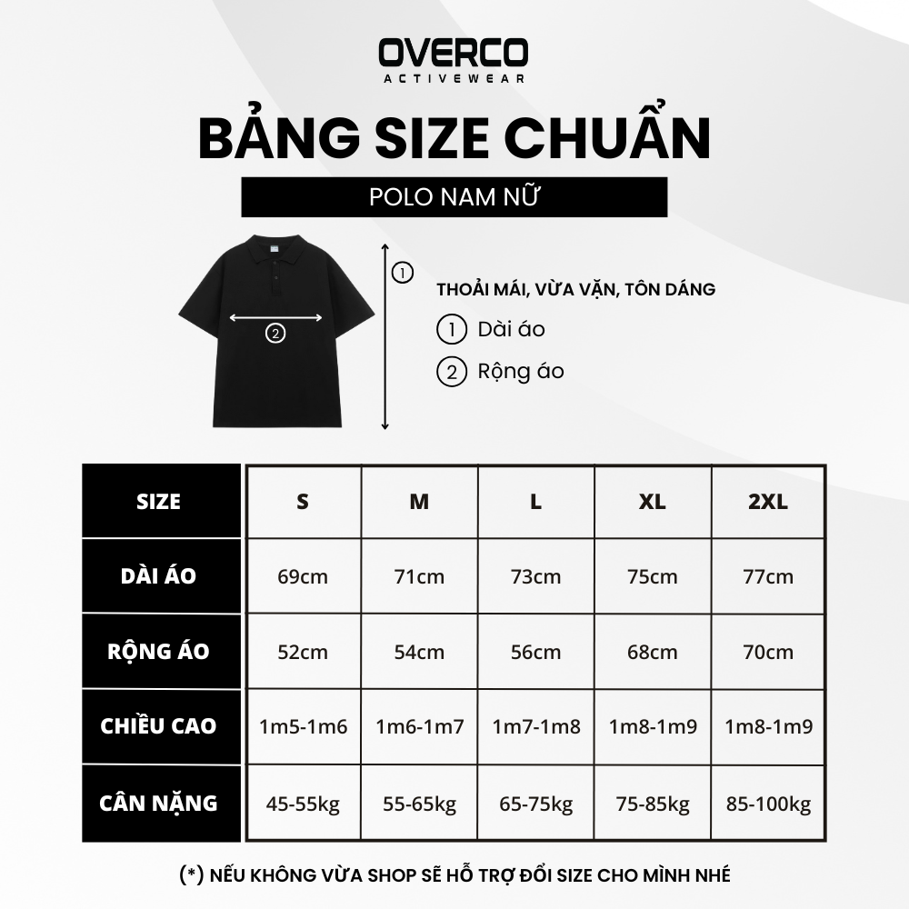 Áo Polo Cotton Nam Nữ Holiday Overco - O2A5