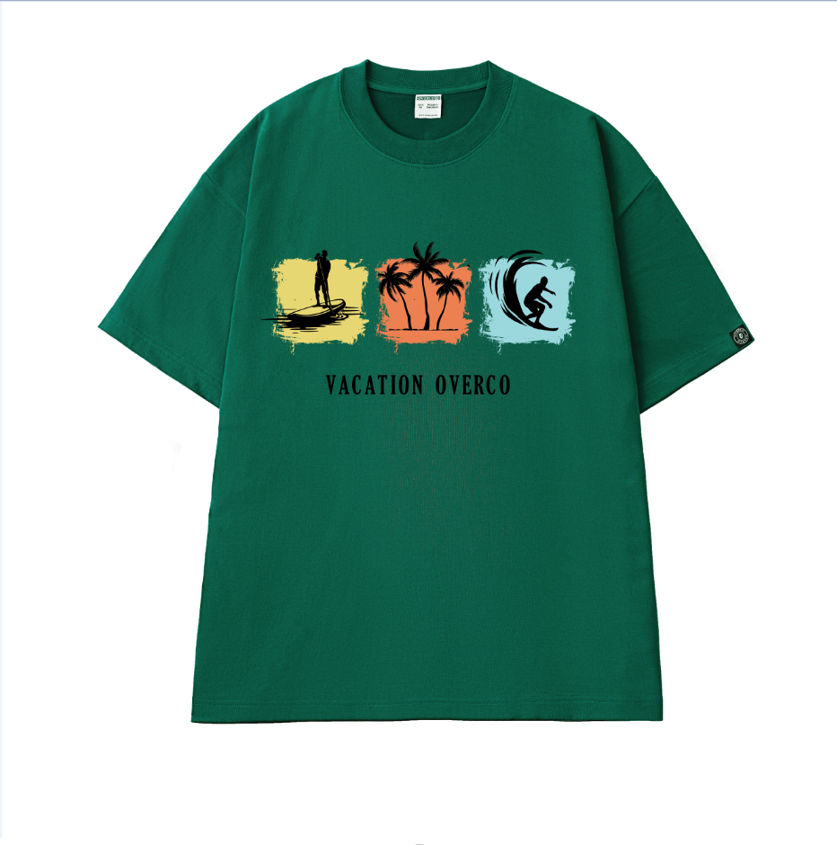 Áo T-shirt Cotton Nam Nữ Vacation Overco - O1A113