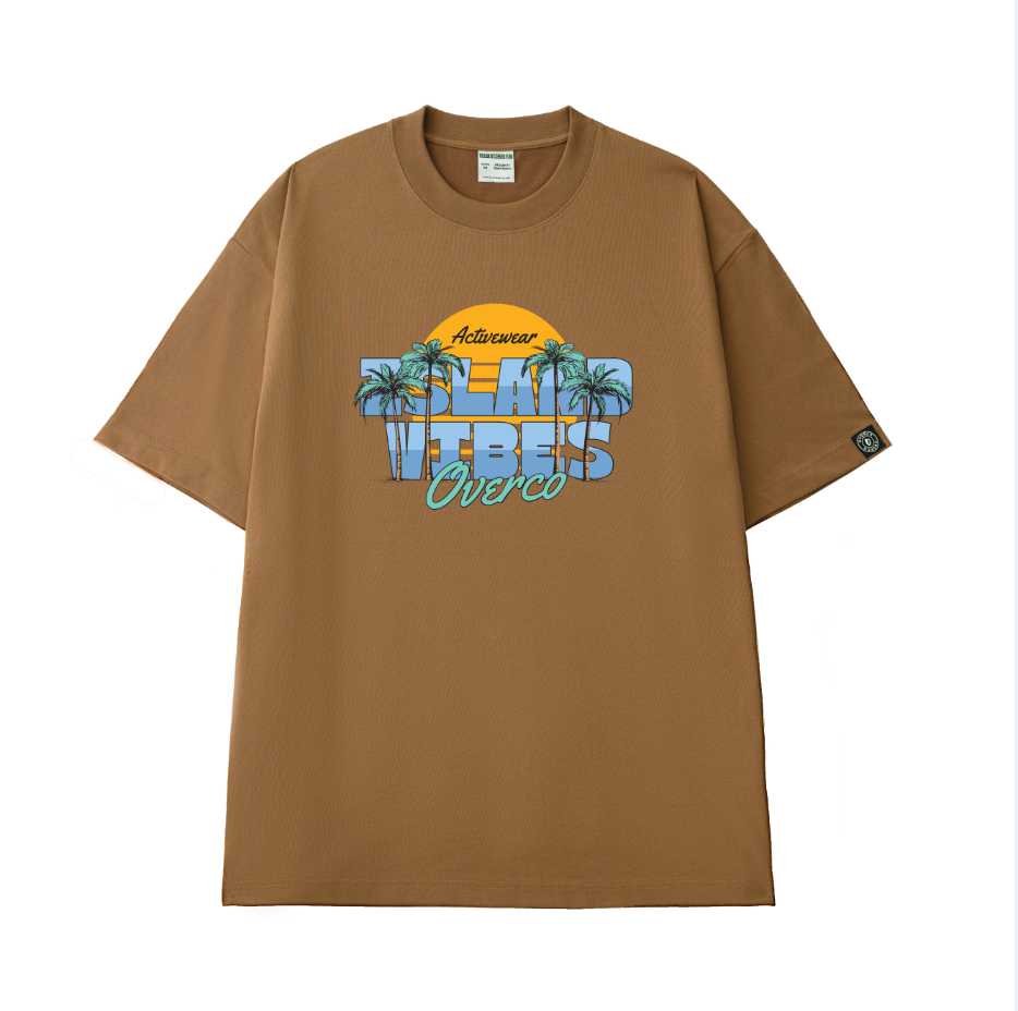 Áo Thun Unisex Island Vibes Cotton Overco - O1A116