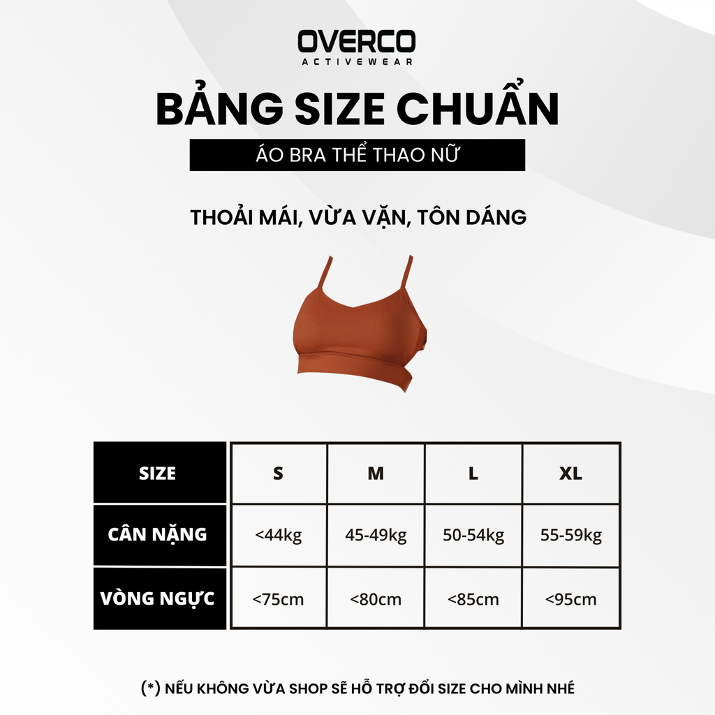 Áo Bra Dây Chéo Lưng Thể Thao Nữ OVERCO - BRW003