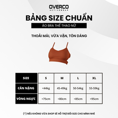 Áo Bra 3 Lỗ CroptopThể Thao Nữ OVERCO - BRW004