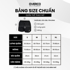 Quần Short Thể Thao Nữ  2 Lớp Phối Lưới OVERCO - SPW002