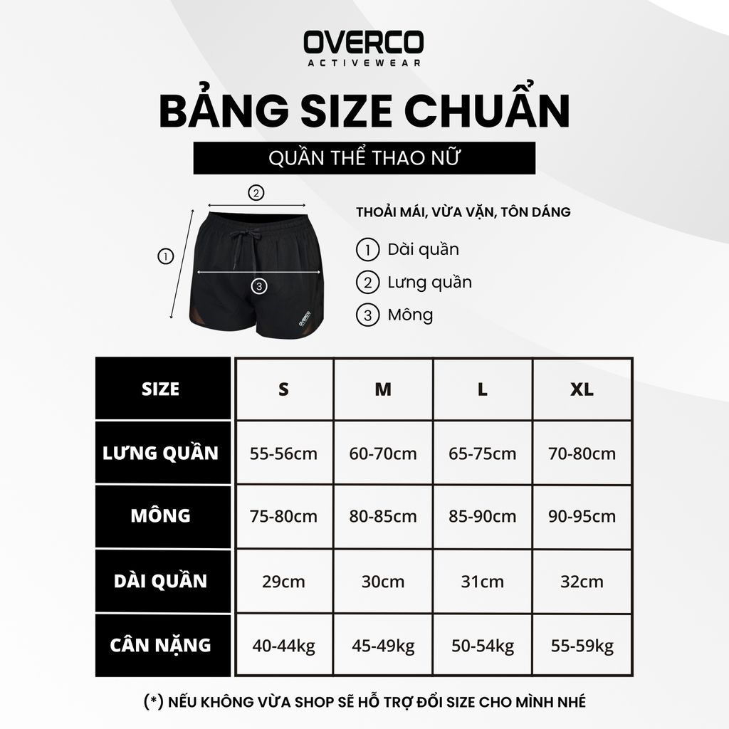 Quần Short Thể Thao Nữ Overco -  SPW001