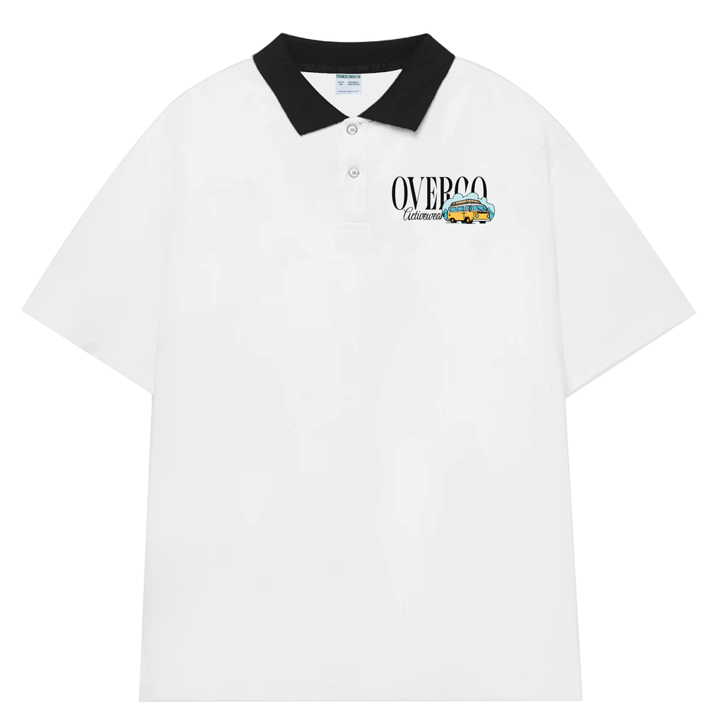 Áo Polo Cotton Nam Nữ Stay Wild Overco - O2A6