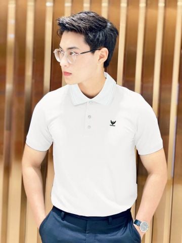 Áo Polo Nam Vải Cotton Cá Sấu Trơn