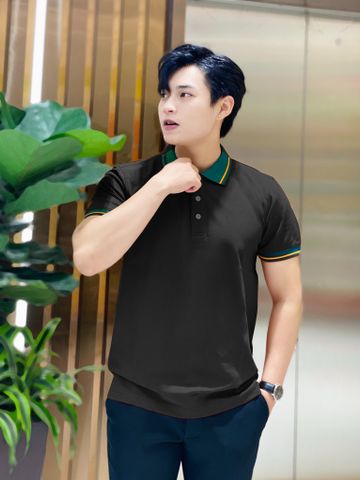 Áo polo nam COTTON CÁ SẤU phối bo OVERCO