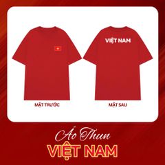 Áo T-shirt Cotton Unisex Cờ Đỏ Sao Vàng Việt Nam - O1A17