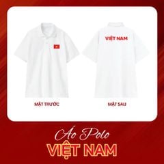 Áo Polo Nam Nữ In Cờ Đỏ Sao Vàng Việt Nam - O2C3