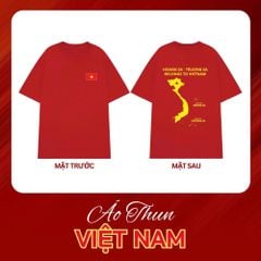 Áo Thun Cotton Unisex Cờ Đỏ Sao Vàng In Hoàng Sa - Trường Sa Việt Nam - O1A14