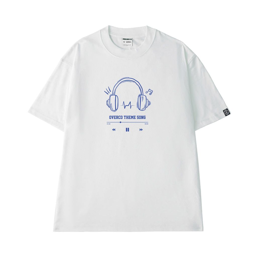 Áo Thun Unisex Hình Tai Nghe Theme Song, Cotton - O1A41