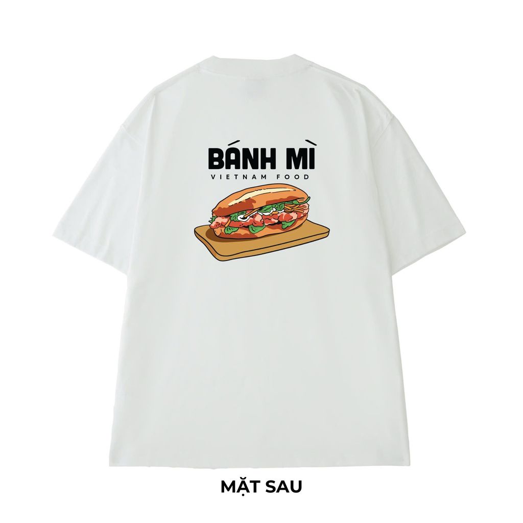 Áo Thun Cotton Unisex Đặc Sản Bánh Mì - O1A46