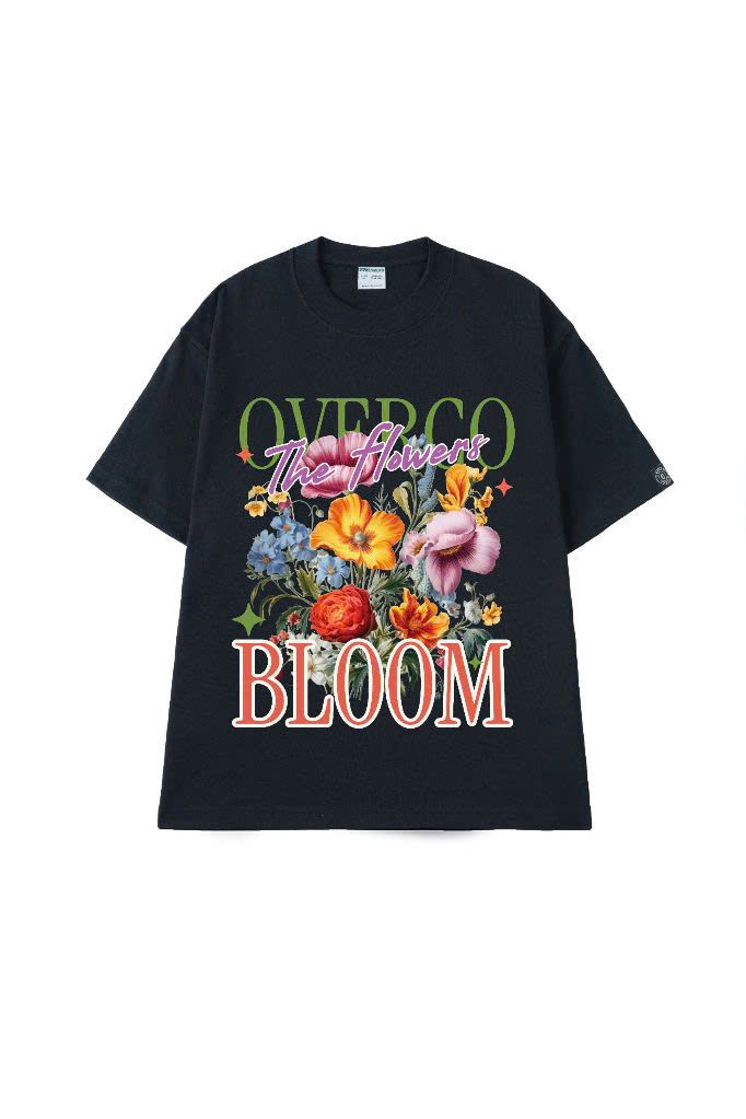 Áo Thun Unisex Flowers Bloom, Cotton - O1A66