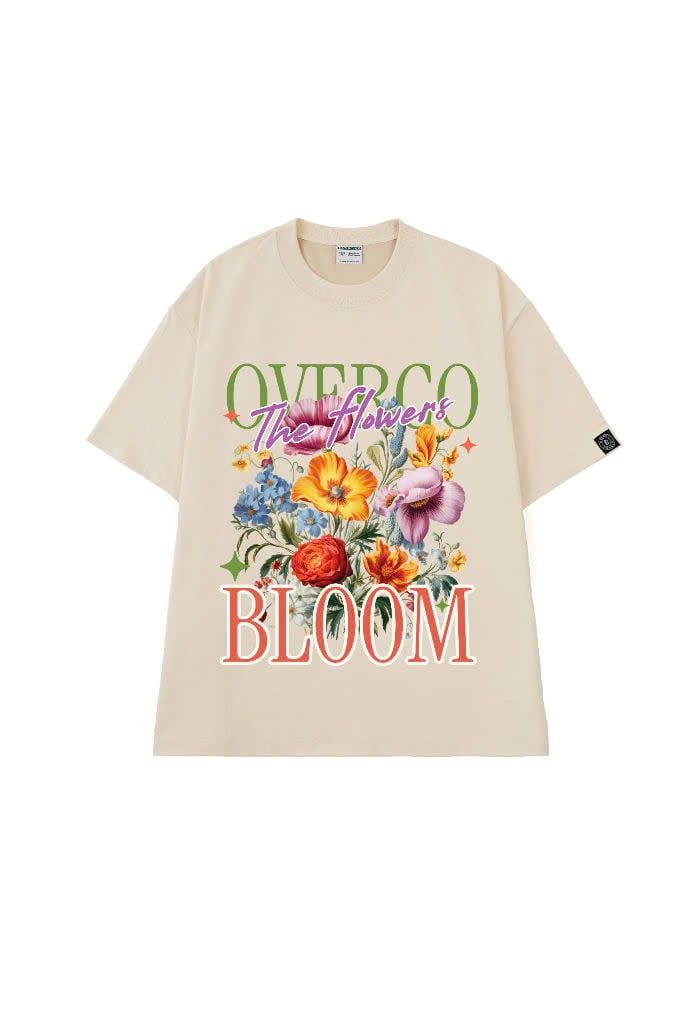 Áo Thun Unisex Flowers Bloom, Cotton - O1A66