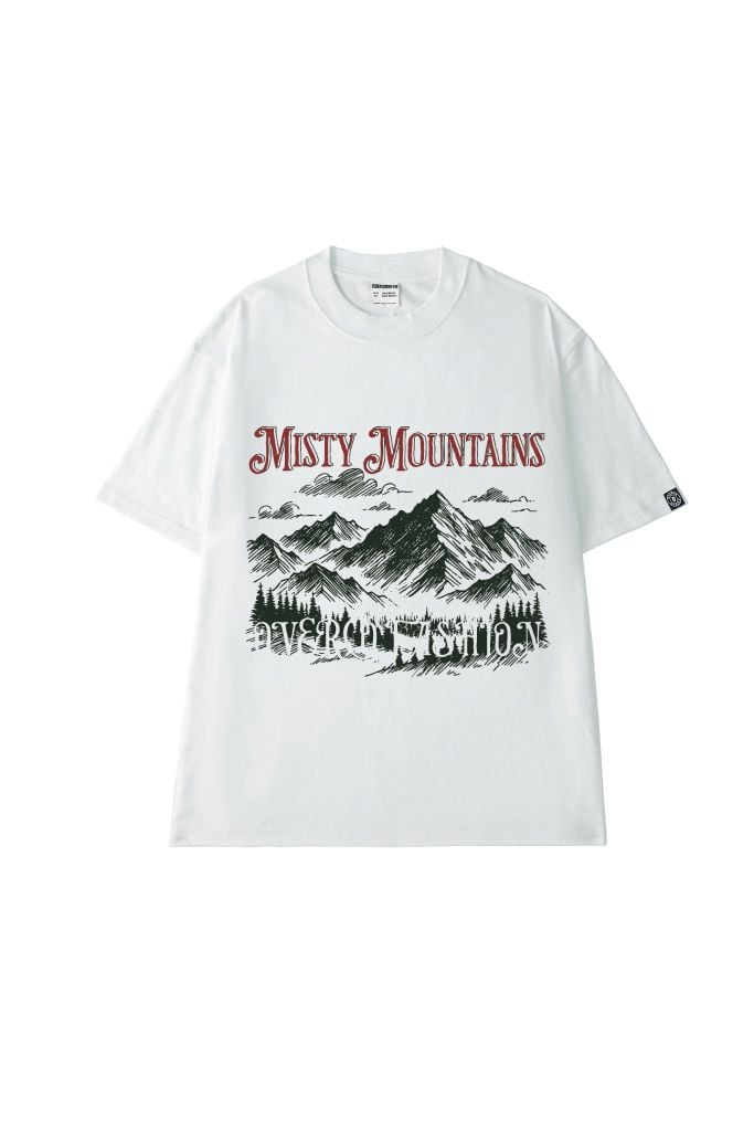 Áo Thun Unisex Misty Mountains Cotton Overco - O1A64