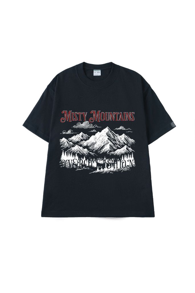 Áo Thun Unisex Misty Mountains Cotton Overco - O1A64