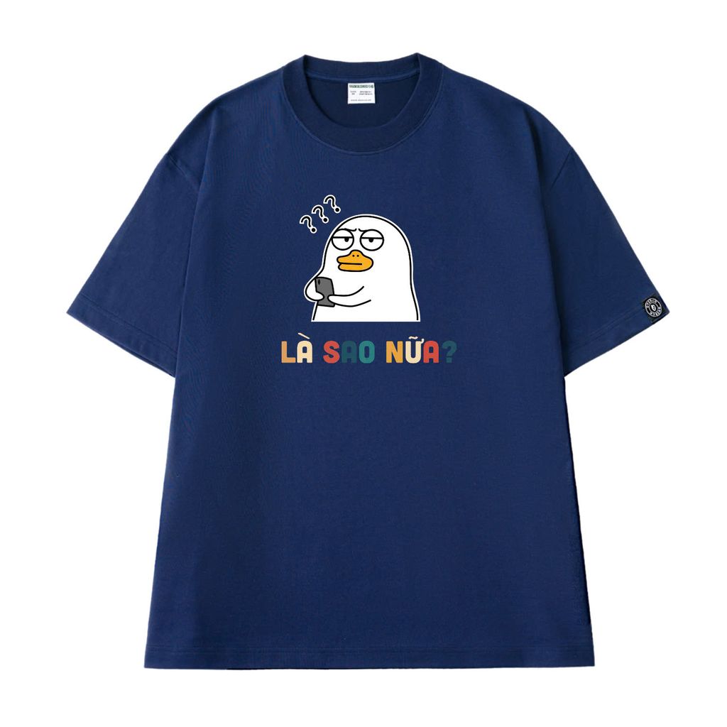 Áo T-shirt Cotton Nam Nữ Là Sao Nữa - O1A82