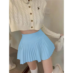 Chân Váy Xếp Ly 2 Lớp Vải Dù - O8I1