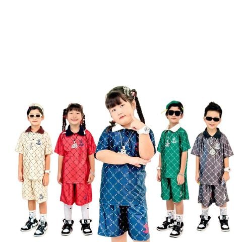 SET BỘ POLO MONOGRAM CÓ CỔ 