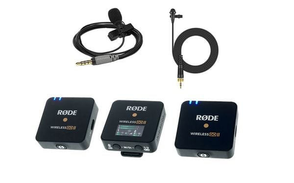  Microphone Rode Wireless Go II Black + Microphone Rode 