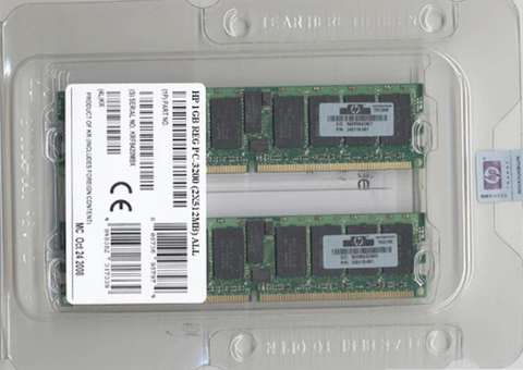 HP 1GB ECC PC2100 DDR SDRAM DIMM Memory Kit (2 x 512 MB) - 300679-B21