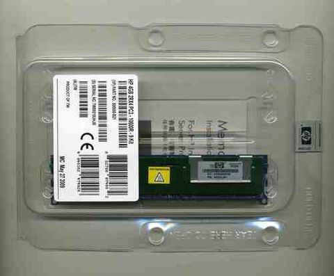 HP 4GB REG PC2-5300 2 x 2 GB Single Rank Kit - 461840-B21