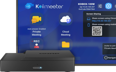 QNAP KoiBox-100W Video Conferencing System for meeting rooms