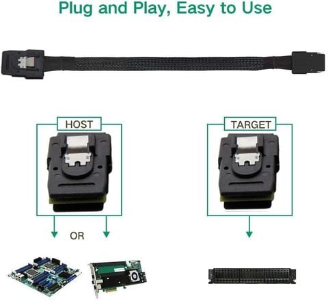 Cable mini SFF 8087 to SFF 8087 0,5m - 5C36D01-X050