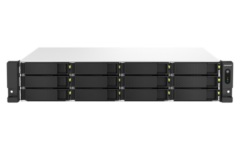QNAP TS-1264U-RP-8G rackmount NAS with dual-port 2.5GbE
