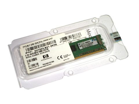 HP 2GB (1 x 2GB) Single Rank x8 PC3L-10600E (DDR3-1333) Unbuffered CAS-9 Low Voltage Memory Kit - 647905-B21