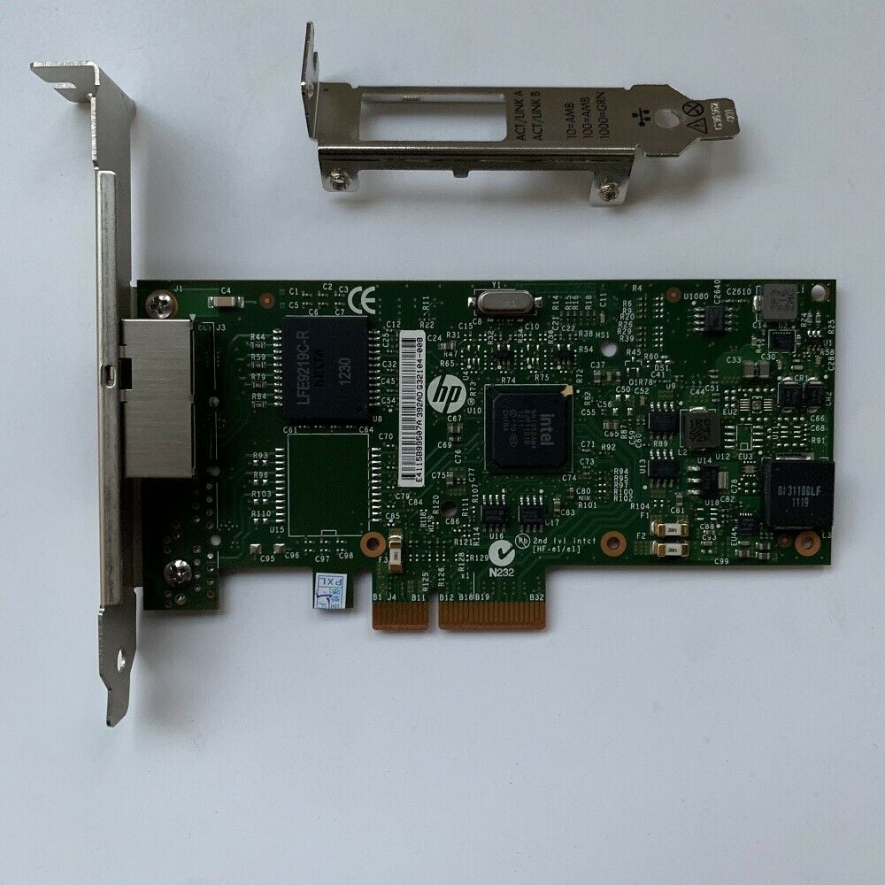 HP I350-T2 Ethernet Adapter 652497-B21 – 2-Port 361T, PCIe, Open Box