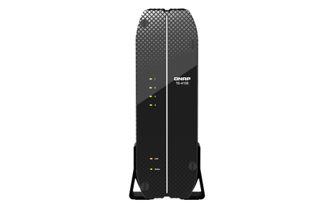 QNAP TS-410E-8G fanless cooling 2.5GbE professional NAS