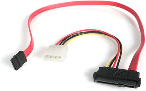 SAS HD CABLES SAS29F-SATA7F*2 (50cm) + power cables, Dual host to Drive cable - G5E29A10-2
