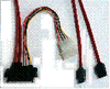 SAS HD CABLES SAS29F-SATA7F*2 (50cm) + power cables, Dual host to Drive cable - G5E29A10-2