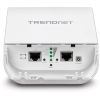 TRENDnet 10 dBi Wireless N300 Outdoor PoE Preconfigured Point-to-Point Bridge Kit - TEW-740APBO2K
