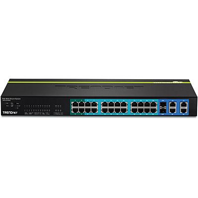 TRENDnet 24-Port 10/100 Mbps Web Smart PoE+ Switch - TPE-224WS